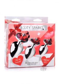 Red Gem With Bells Anal Plug Set
