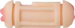 Adam's Turbo Dual Stroker Mouth, Vagina Beige
