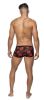 Kiss Me Mini Shorts Sheer Lips Black Medium