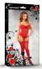 Luv Lace Bustier & G-String Red S/M