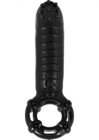 Hero Cock ring & Clitoral Massager Waterproof - Black